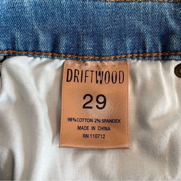 DRIFTWOOD Blue Ankle & Cropped Jeans with Lace Hem - Picture 4 of 8
